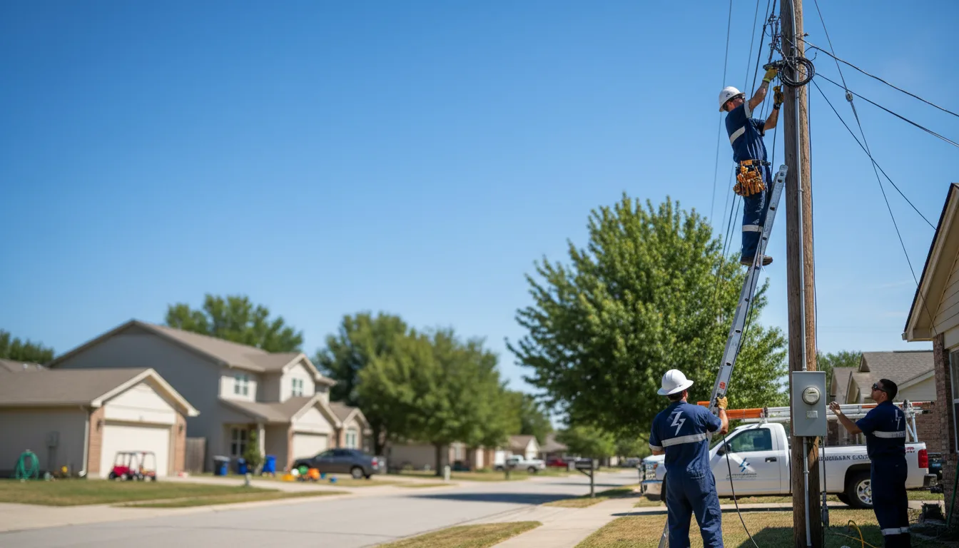 Residential electrician providing installation services in Glyndon, MN
